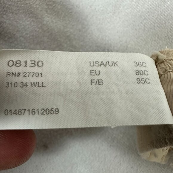 Sweet Nothings By Maidenform Beige 36C Underwire Padded Bra - Picture 3 of 8